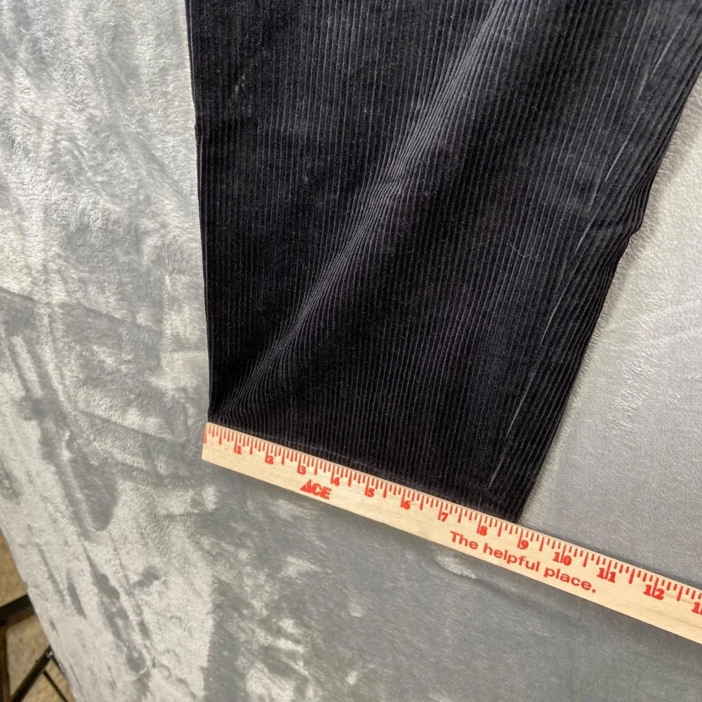 New‎ Jones New York Pleated Corduroy Pants Men's 36x30 Black Cotton